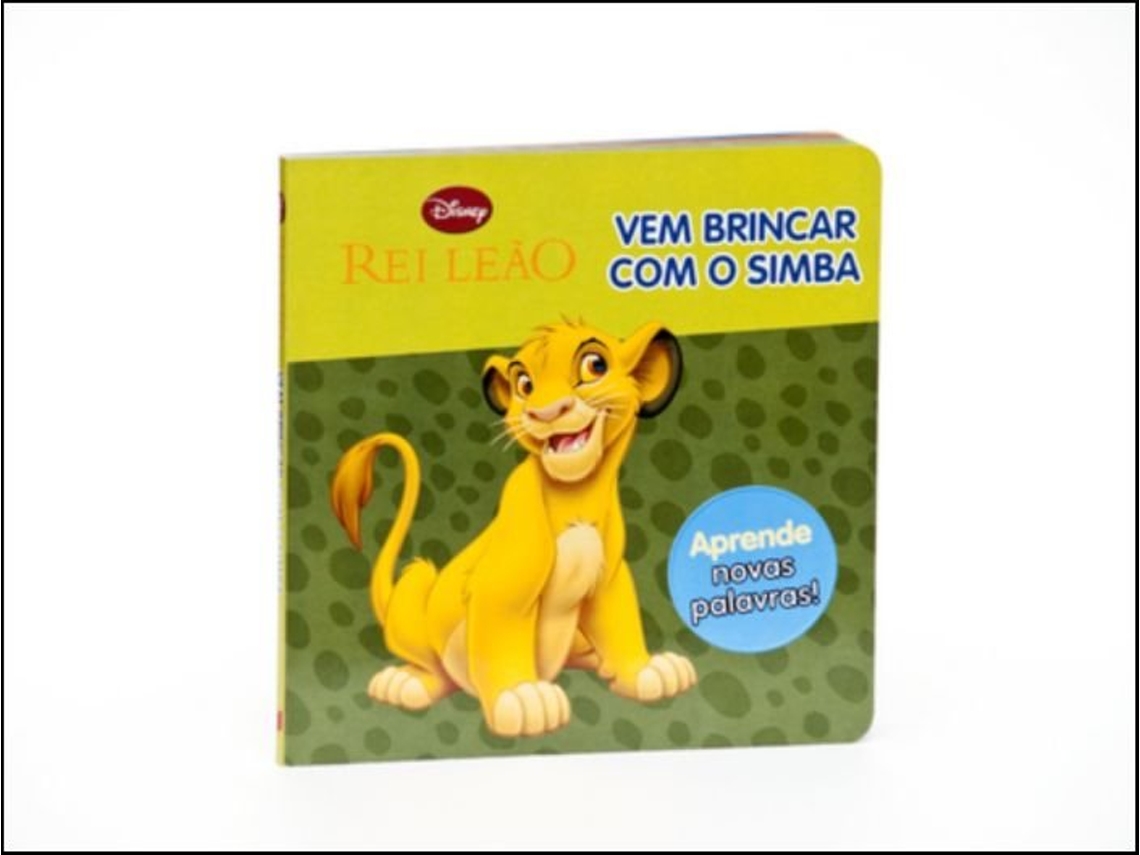 Livro Rei Leão Vem Brincar Com O Simba