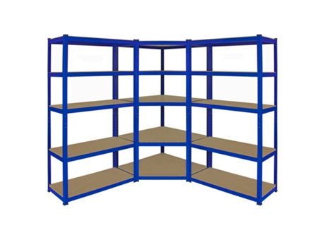 Estante MONSTER RACKING T-Rax De Aço Sem Parafusos (Azul - 90x45x180cm)