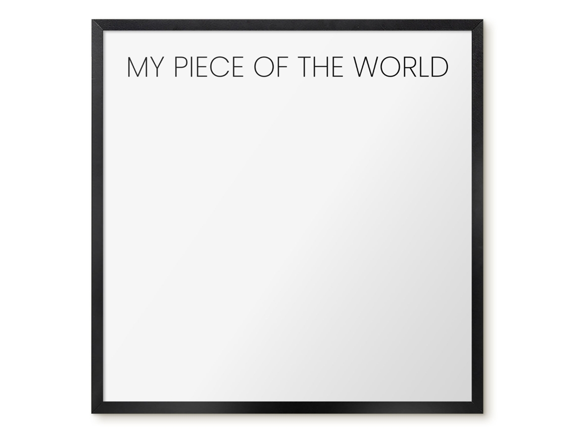 Magnetic Board For Wall My Piece Of The World For The Bedroom Espelharte (50x50 Cm)