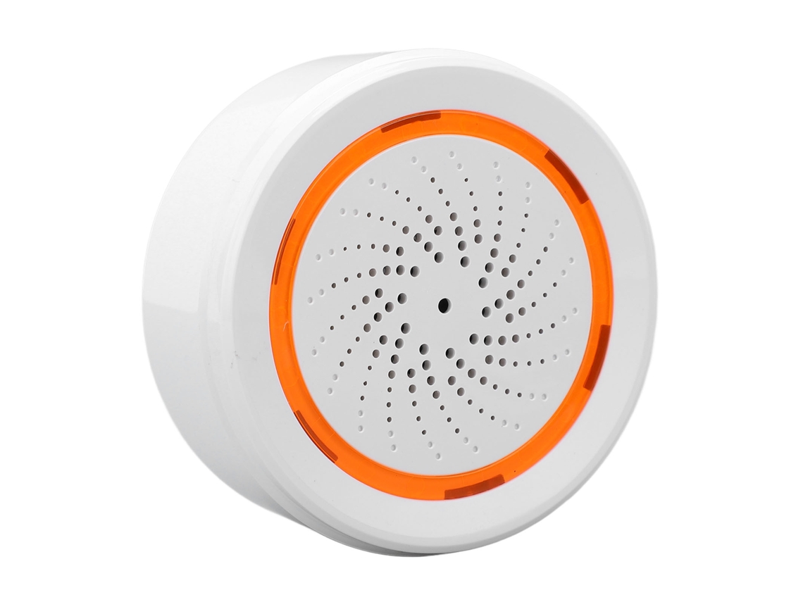 Alarme Inteligente De Som E Luz 2.4ghz Sem Fio Com Controle Remoto Por App Zigbee Para Casa