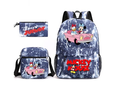 KOHREE Conjunto de Três Peças de Mochila de Estudante Do Mickey Mouse