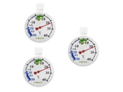 Conjunto De 3 Termômetros Para Geladeira Nuobesty Com Ventosas Sensores Temperatura Precisos Geladeiras, Freezers E