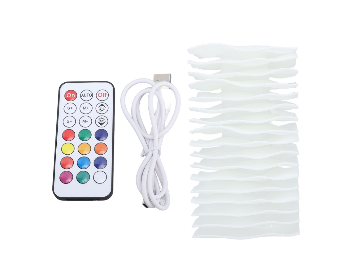 Lâmpada de Mesa Rgb 3w Luz Noturna Controle Remoto Toque Cabeceira | S/MARCA