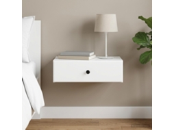Vidaxl Mesa Lateral De Parede Branco 59 X 34,5 X 17 Cm