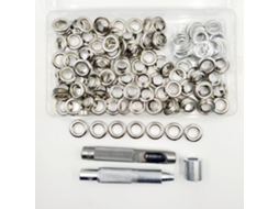 Conjunto de 120 Ilhós Metal, Cobre, para Lona, Kit Tendas, Lonas,