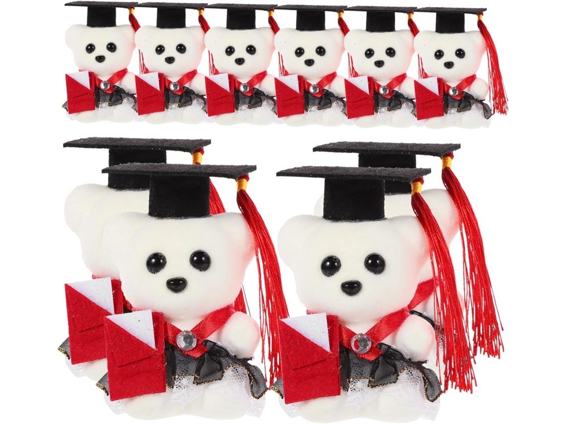 Conjunto De 10 Pelúcias Formatura Com Bonecos Macios Para Formandos,