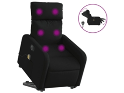 Electric Stand Up Massage Recliner Chair, Electric Stand Up Massage Recliner Chairs Vidaxl Preto Tecido