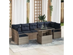 Vidaxl Conjunto De Sofá De Jardim 8 Unid. 7-número De Lugares