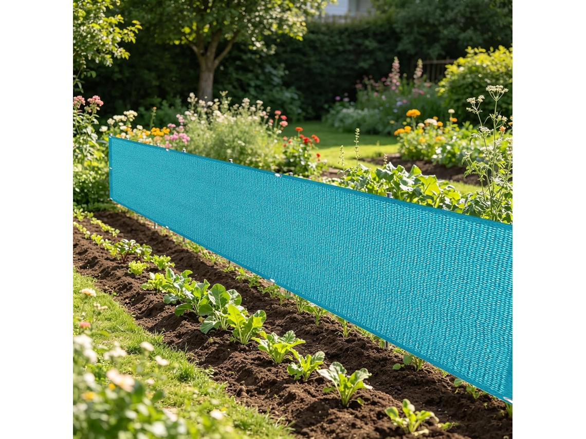 Tela De Privacidade, Guojun, 100 X 140 Cm, Hdpe, Resistente Aos Raios Uv, Azul, Para Varanda,