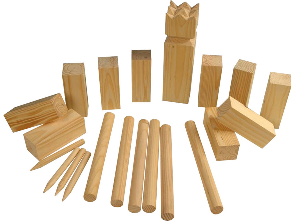 Jogo Kubb - Buffalo - Econômico - Madeira - Exterior - 2-12 Jogadores