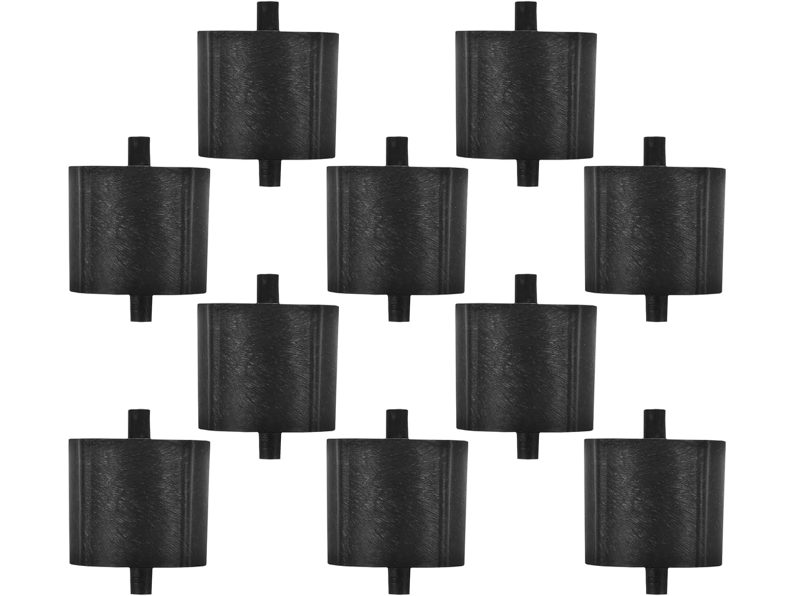 Rolo Central Para Acessórios De Dispensador Fita Adesiva Mesa, 10 Peças, Plástico Preto, Compatível, Adequado Para