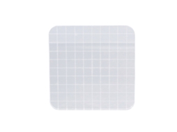 Bloco de Acrílico 10x10cm com Pontes Arredondadas Transparente Reutilizável para Selos Claros Scrapbooking Cartões