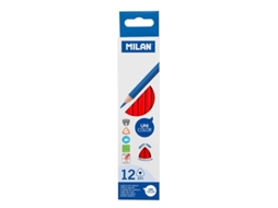 Lápis de Cor Triangulares MILAN Vermelho