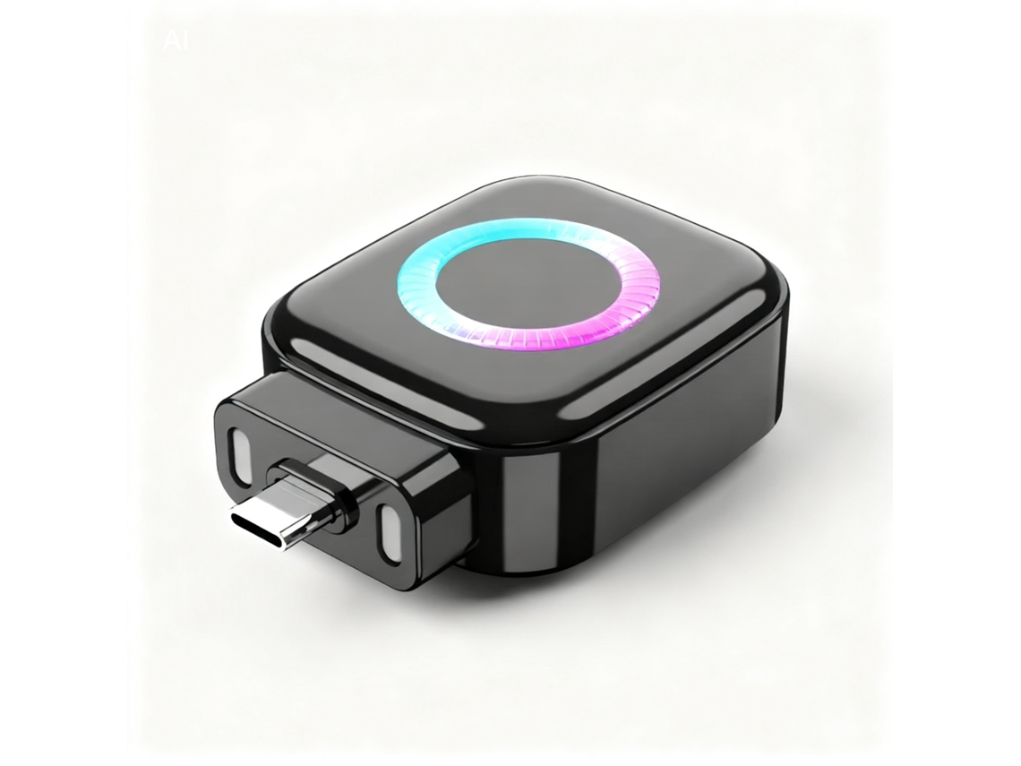 Desenergizador Automático De 140 W Com Conector Usb-c, Indicador Luminoso A Cores E Proteção Contra Desligar Automático. Preto Panoona
