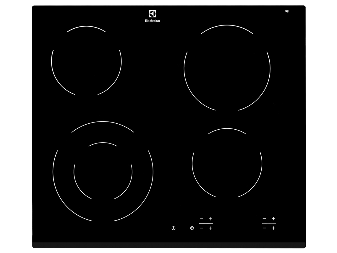Placa de Vitrocerâmica ELECTROLUX EHF6241FOK (Elétrica - 59 cm - Preto)