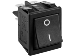 Interruptor De Balancim Momentâneo Preto Dpst 4 Pinos BEMATIK