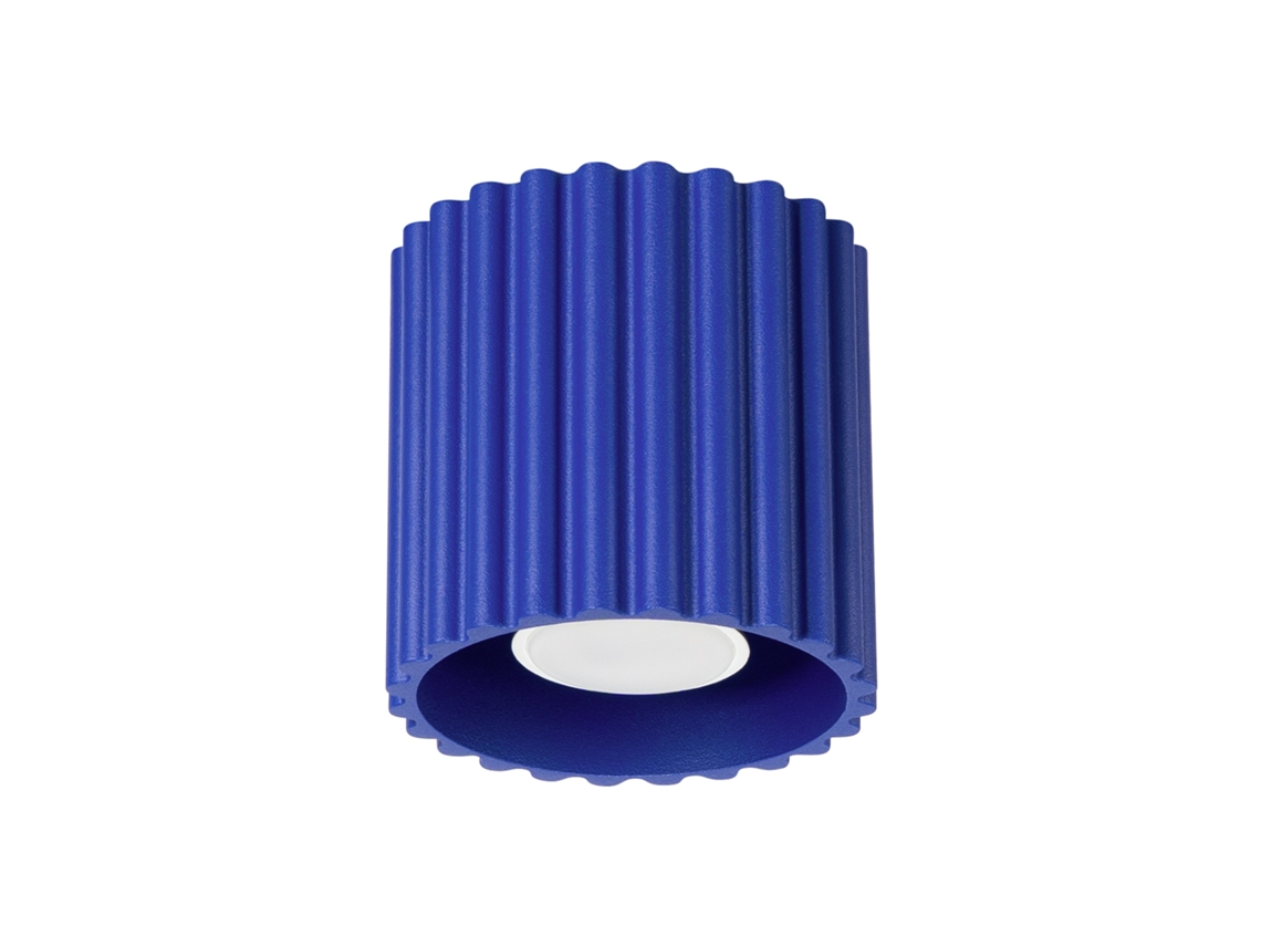 Candeeiro De Teto Aura De Alumínio Ultramarino 10x10x10cm Sollux Lighting