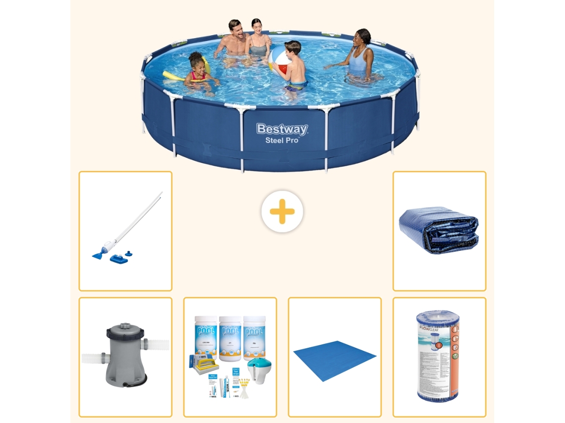 Bestway Piscina Bestway Steel Pro Redonda - 396x84 Cm - 7-peças S21612