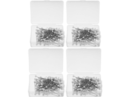 Conjunto de 400 tachinas Luxshiny com cabeça redonda em plástico e aço inoxidável, tamanho 5,5 x 0,5 cm, ideais para