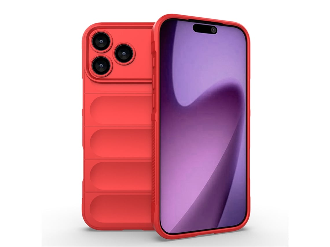Capa Para Celular Magic Shield Com Proteção Completa Contra Quedas.vermelho Profundo - Iphone 14 Pro