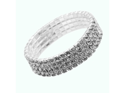 Bracelete De Mulher Elástico Com Strass