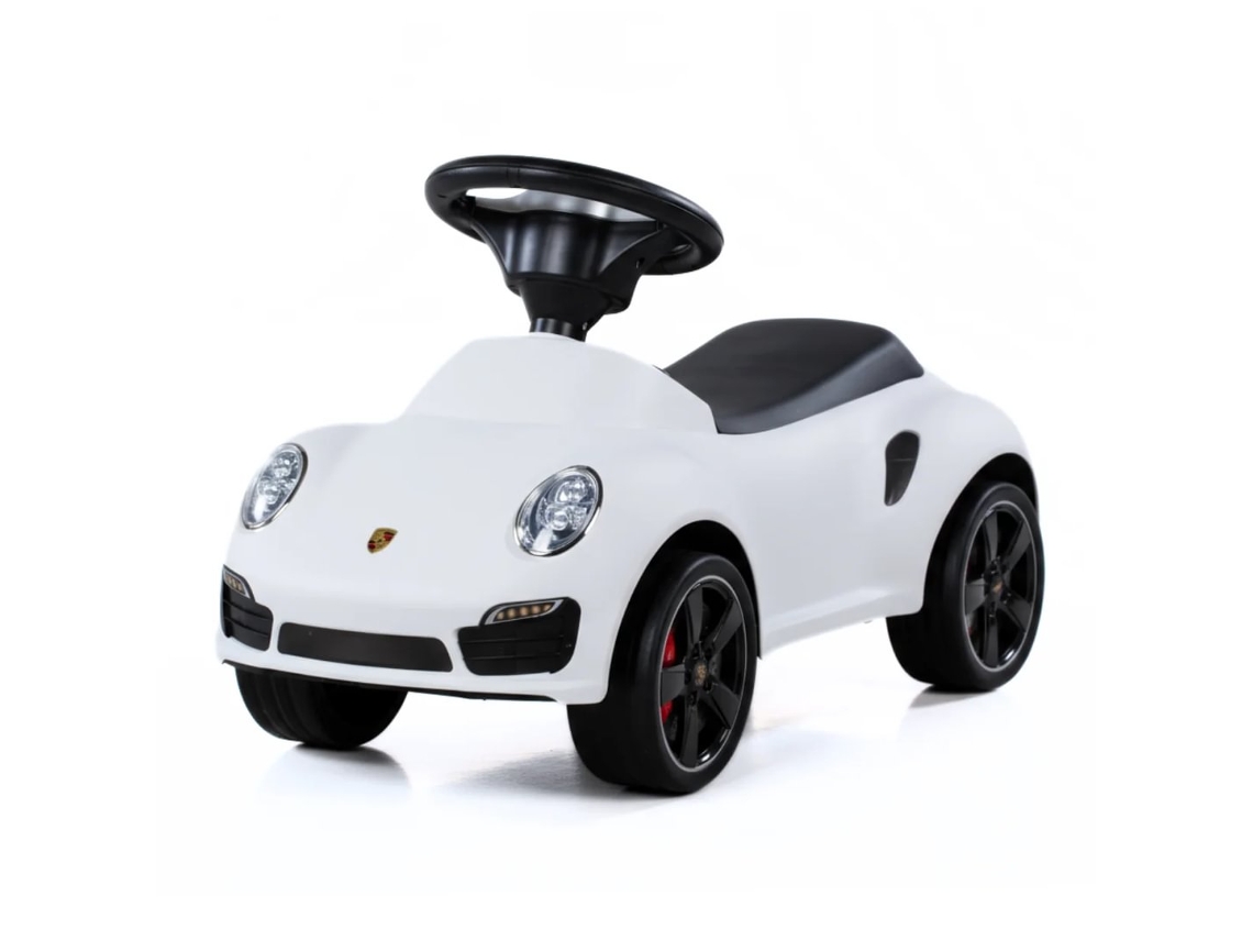Porsche 911 Carro De Embarque 1 A 3 Anos –  Carro Bebé Com Rodas Antiderrapantes E Bloqueio De Segurança – Branco