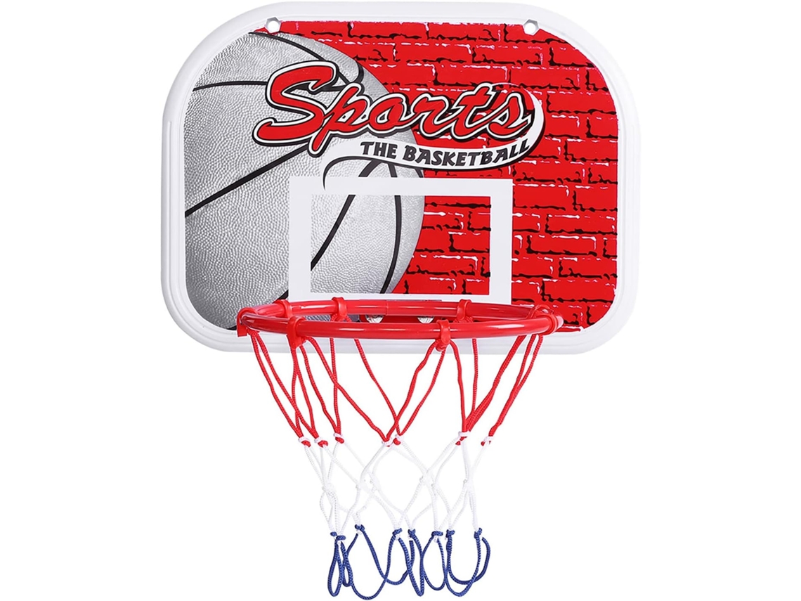 Kit de Basquete Infantil para Ambientes Fechados Sistema de Tabela de Parede com Bomba e Acessórios SFUSHOS