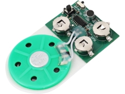 Módulo de voz gravável Asixxsix, tempo de gravação de 4 minutos, chip de alto-falante de 40 mm, botão de som.
