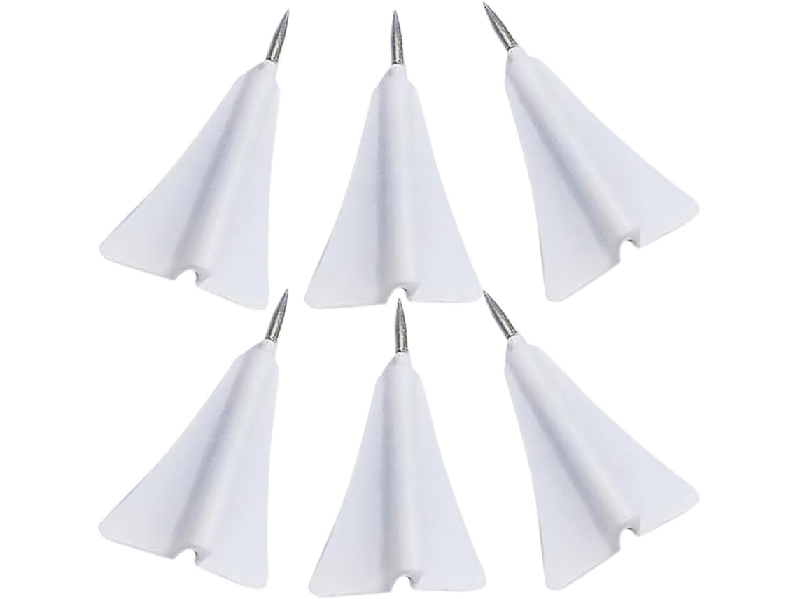 Tachinhas Delicadas Em Formato De Avião Papel Da Ipetboom, 6 Peças, Feitas De Abs E Aço, Com Tachinhas Substituíveis