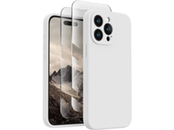 Capa Para Iphone 15 Pro Max Yemaesre Branco