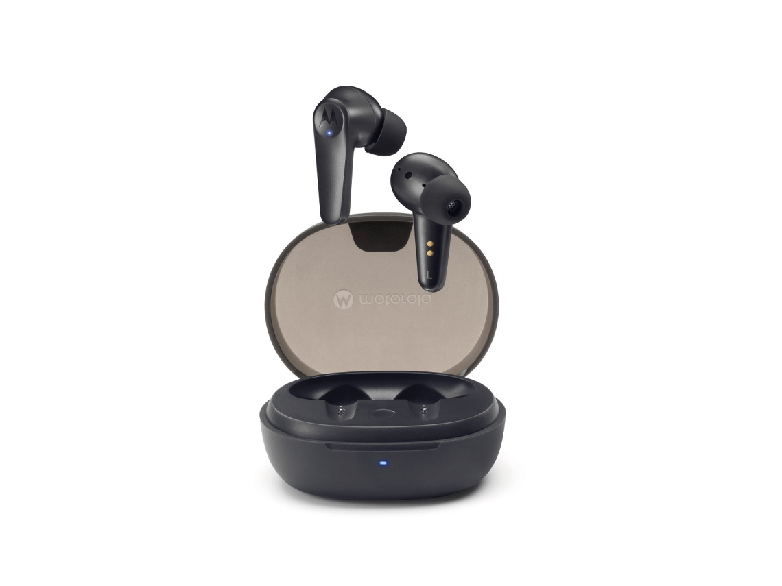 Earbuds Stereo Tws Inear Chiamatemusicasporttutti MOTOROLA True Wireless Bluetooth com Cancelamento de ruído Preto