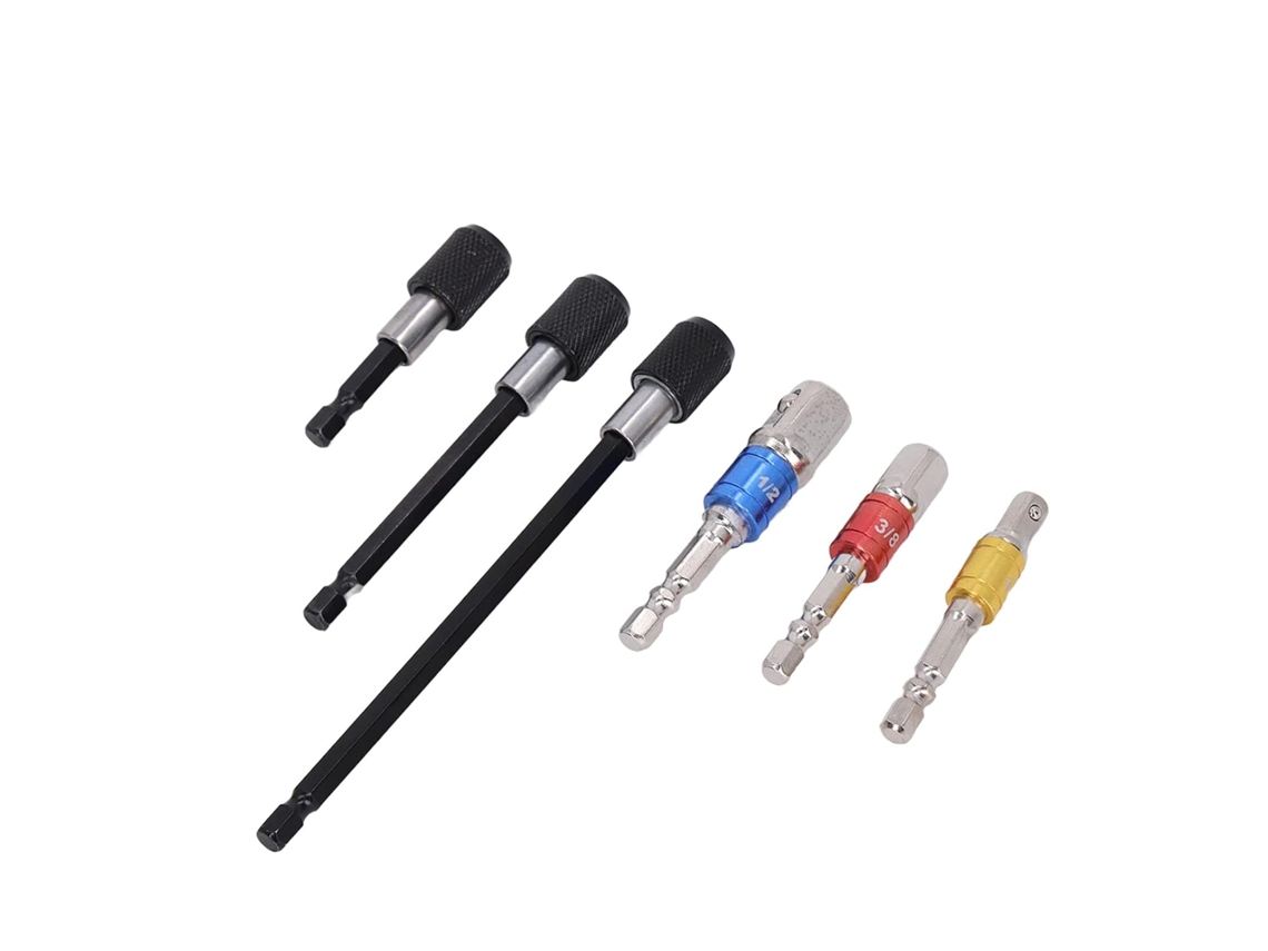 Adaptador De Mandril Extensão, Aço Cromo-vanádio, Broca Com Haste