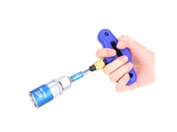4 Peças/conjunto Chave De Tubo Universal 9-21mm Adaptador De Furadeira Elétrica Com Cabo T Ponta Dupla Azul