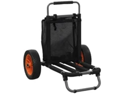 Carrinho de Praia Dobrável com Bolso de Malha. Alça Telescópica e Cavalete de Apoio. 82x67x81 Cm Ge