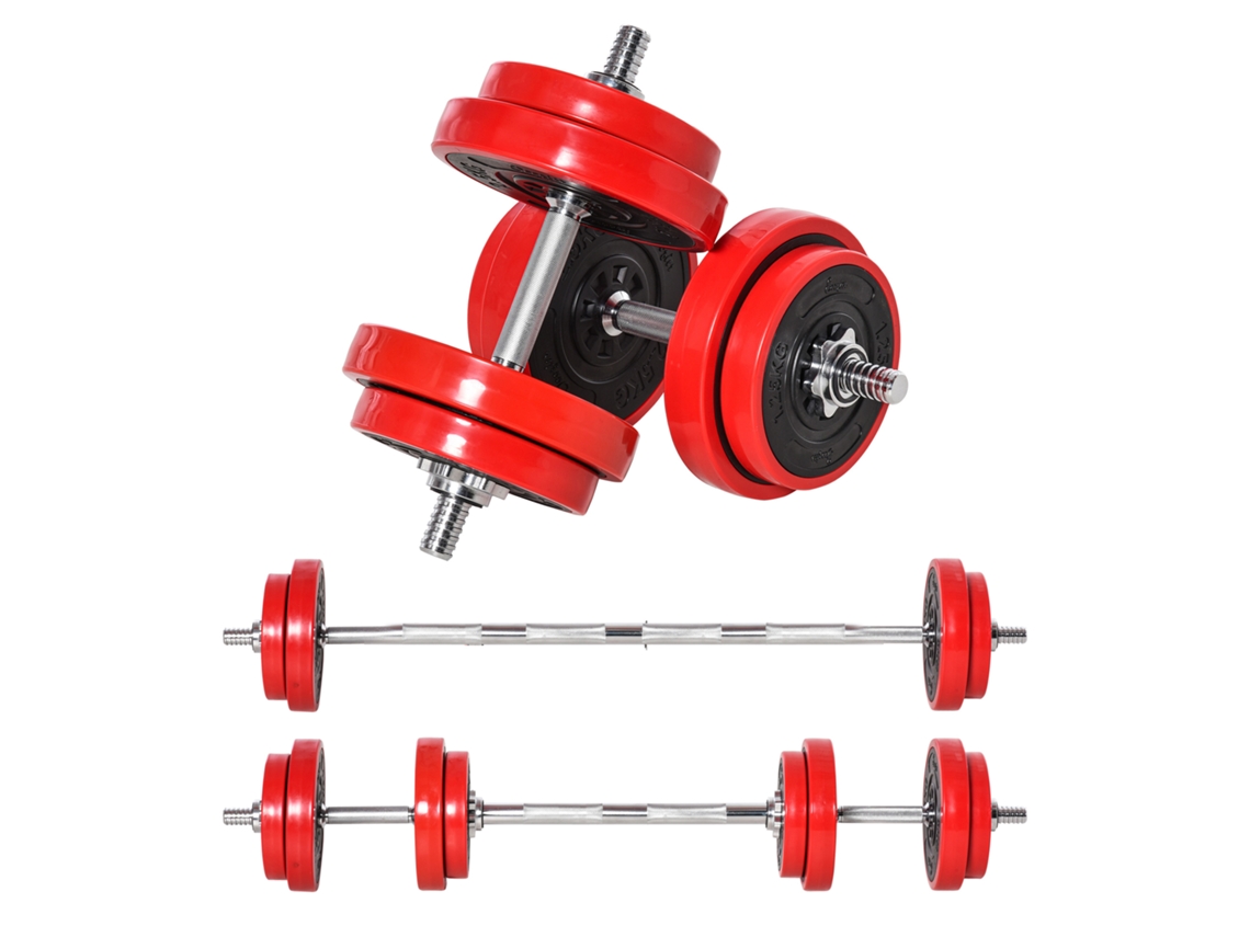 Jogo de Halteres Ajustáveis 20kg 2 em 1 BTFORUS