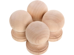 Inoomp Balaústres De Madeira Com Design Elegante Europeu Para Artesanato Diy 4 Peças E Corrimão Coluna Pequena