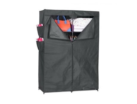 Armário de pano para guarda-roupa, prateleira de lona para roupas, armário de vestiário HERSIG