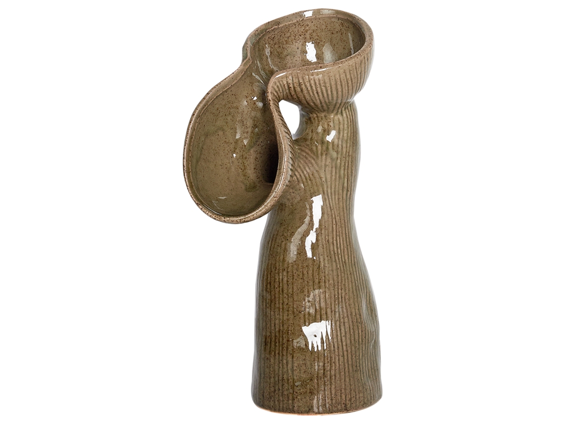 Jarra De Flores Calamus 28 Cm Grés Verde