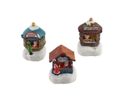 Enfeite de Casa de Natal em Resina Miniatura Cenas Natalinas | S/MARCA