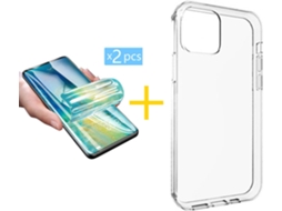 Capa + 2 Películas para iPhone 11 Pro Max ACCETEL Transparente Claro