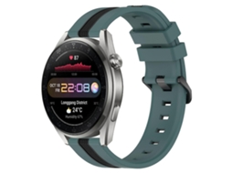 Pulseira De Silicone Bicolor Vertical De 22 Mm Para Huawei Watch 3 Pro