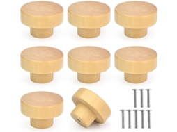 Conjunto De 8 Puxadores De Gaveta Em Rattan Natural Youth