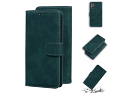 Capa Flip De Couro Com Textura De Pele Para Samsung Galaxy S22 Ultra 5g, Cor Pura