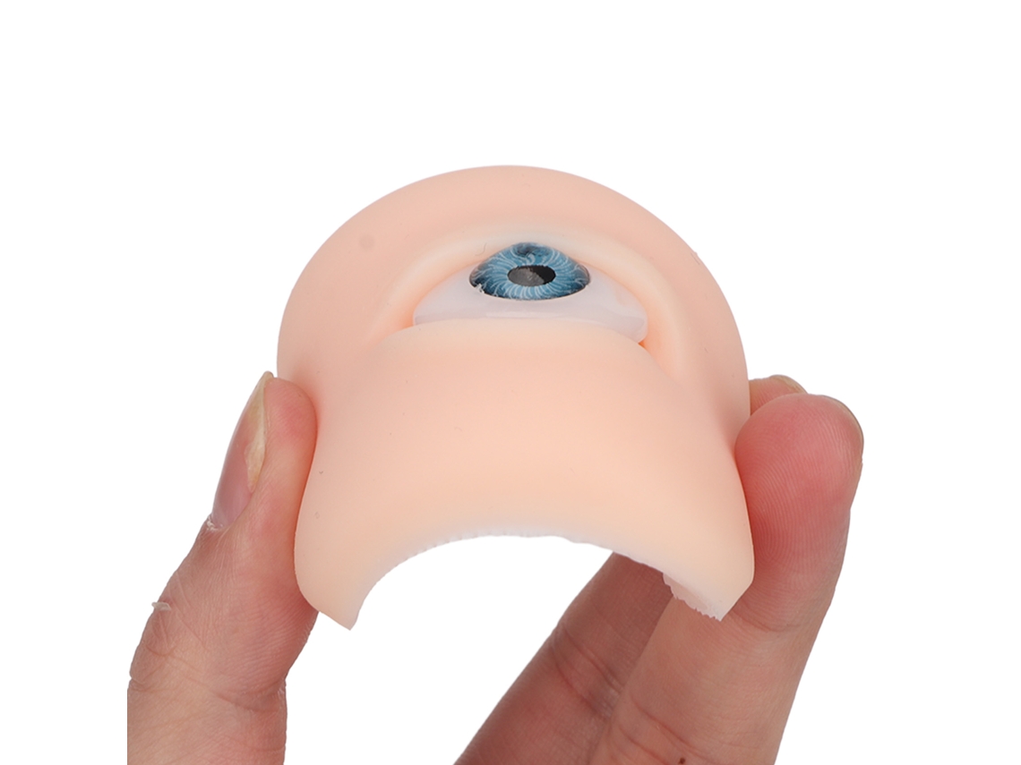 Modelo De Olho De Silicone (olho Azul Flexível 5d, Macio E Amigável À Pele) Eoocoo