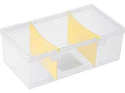Pote Para Temperos Conjunto 3 Peças Compartimentos Cozinha