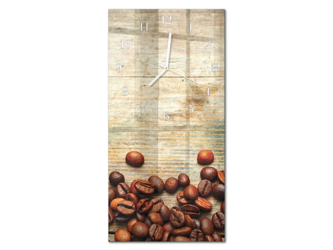 Relógio De Parede De Vidro Castanho Espelharte (30x60 Cm)