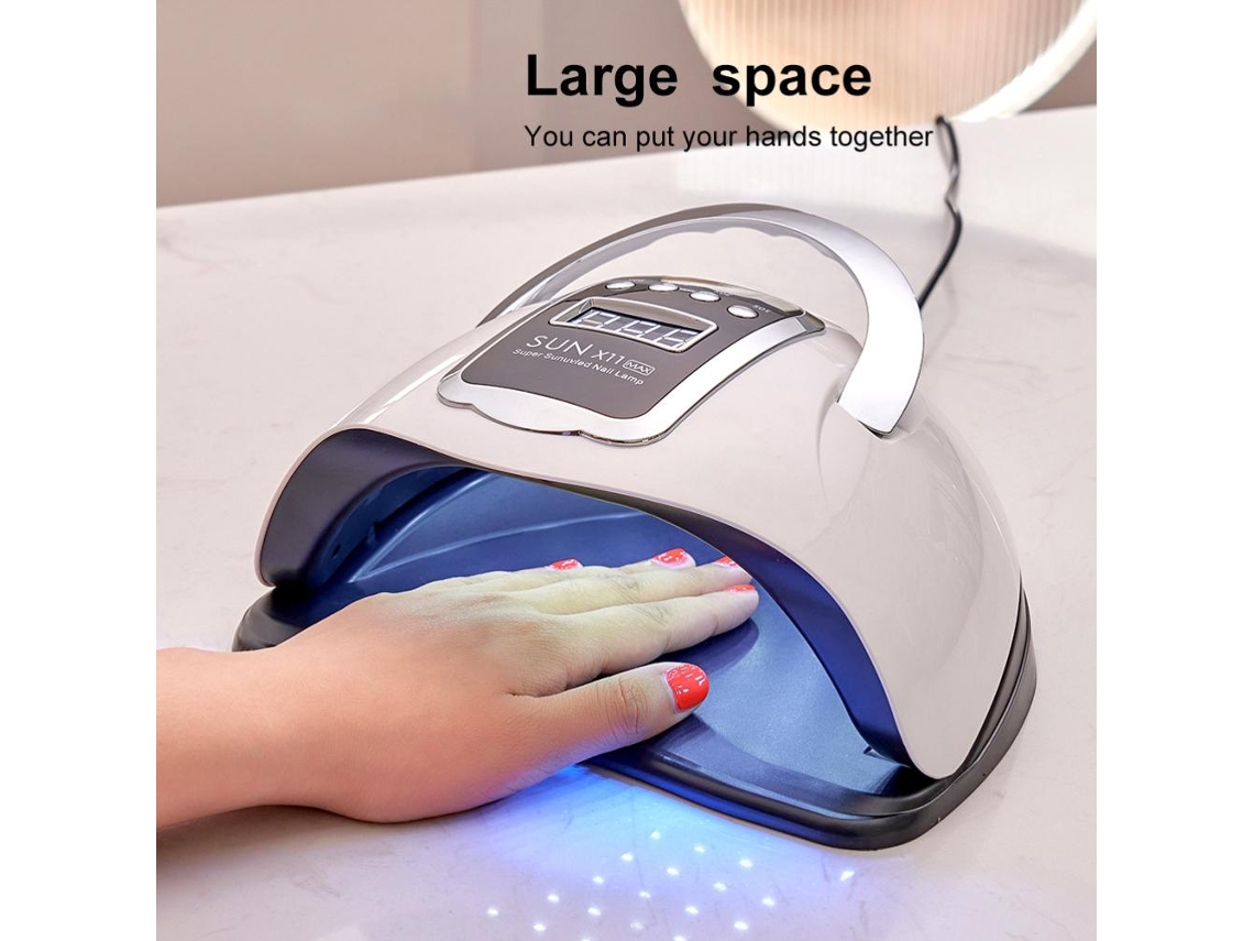 Lampada Uv Para Unhas De 280w (portátil Com 66 Leds, Sensor Automático E Display Lcd Com 4 Temporizadores) Eoocoo