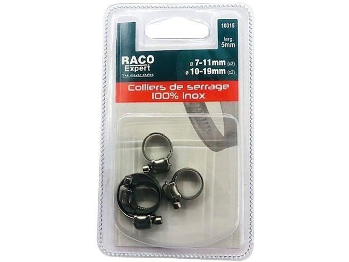 Abas De Aperto Em Inox Raco Expert 5 Mm Conjunto De 4 Assortidos 2 Em 7 11 Mm 2 Em 10 19 Mm