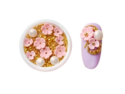 Acessórios De Unhas 3d Com Flores, Conchas E Strass Mistos Para Decoração Diy De Unhas