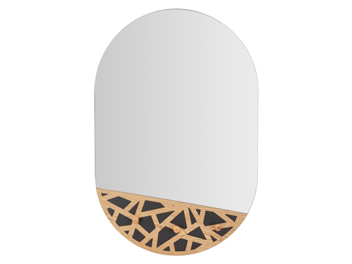 Espelho De Parede C/app-abiti Carv Cm 60x5,3x90 Único / Multicolorido